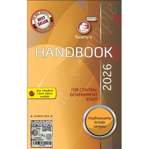 Swamy's Handbook for Central Government Staff (CGS) 2026 (G-16) Free Delivery Swamy's Handbook for Central Government Staff (CGS) 2026 (G-16) Free Delivery